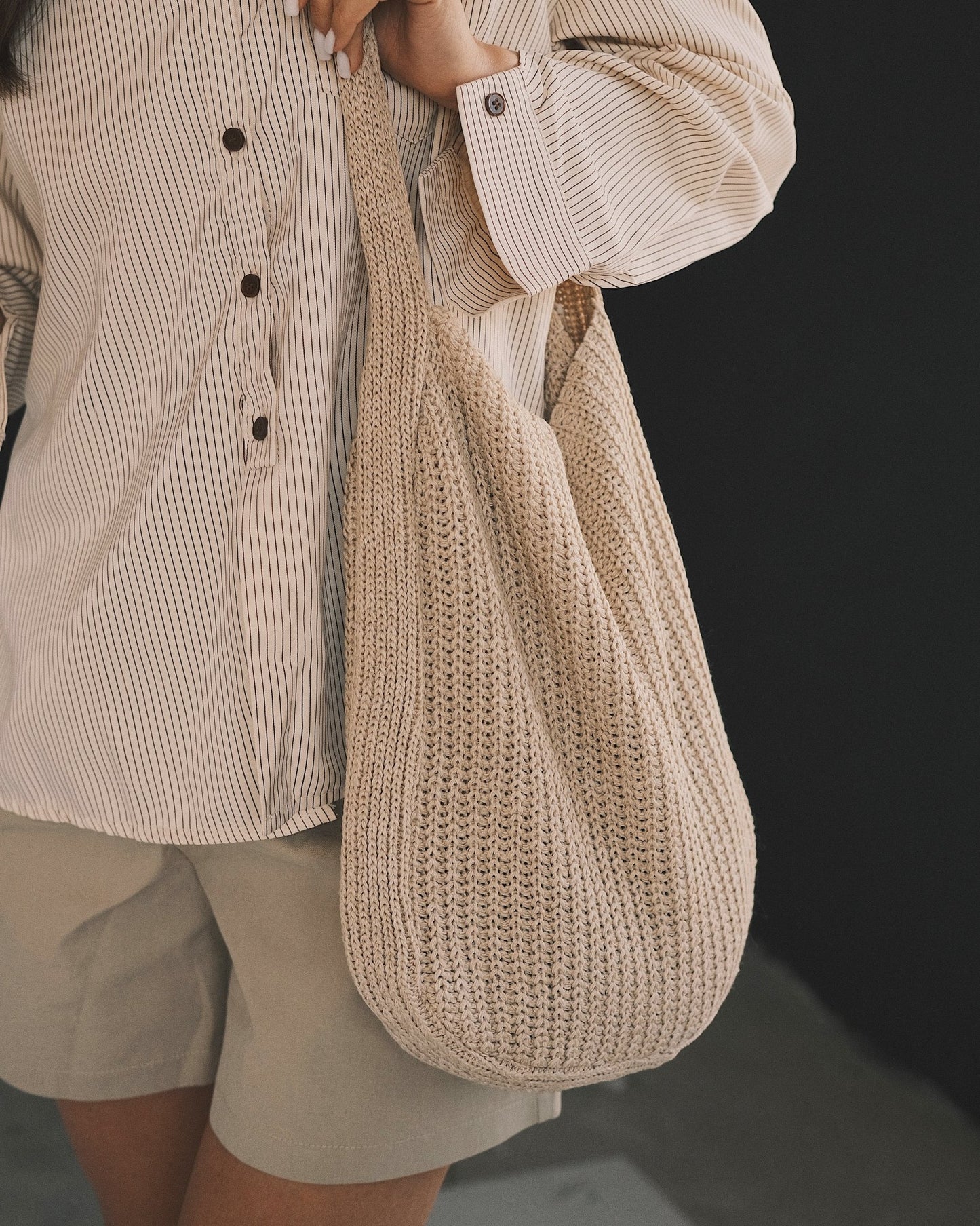 Bags В’язаний шопер, 4 кольори, містка сумка Black - Kashket.me Taton.shop