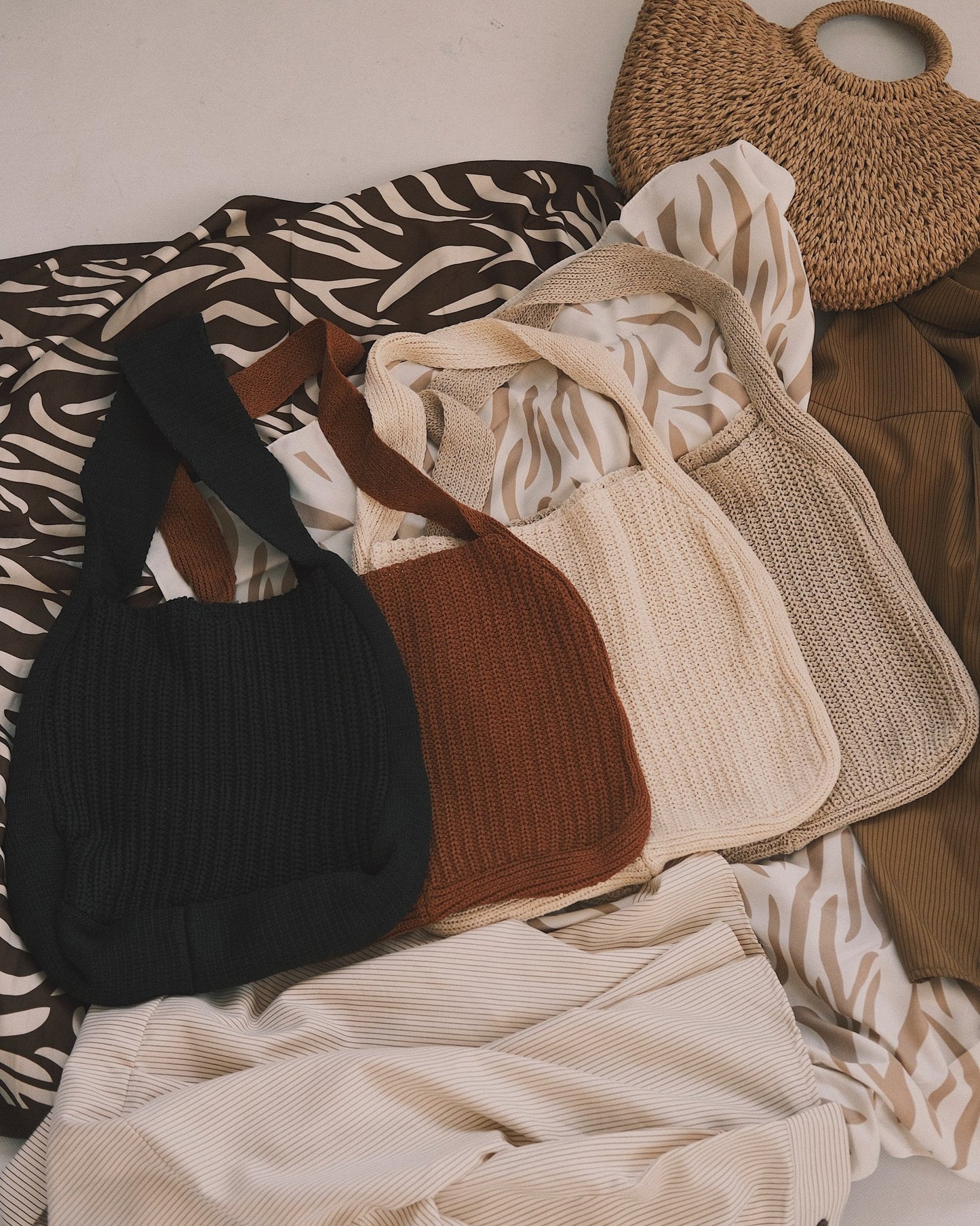 Bags В’язаний шопер, 4 кольори, містка сумка Black - Kashket.me Taton.shop