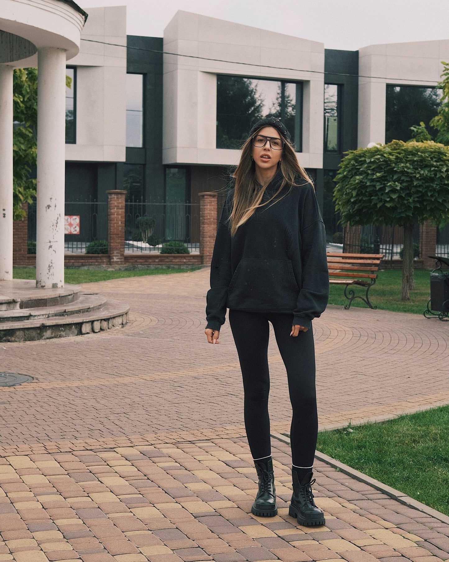 Hoodies Плямистий оверсайз Худі з капюшоном S Беж - Tsupkyi (Цупкий) Taton.shop