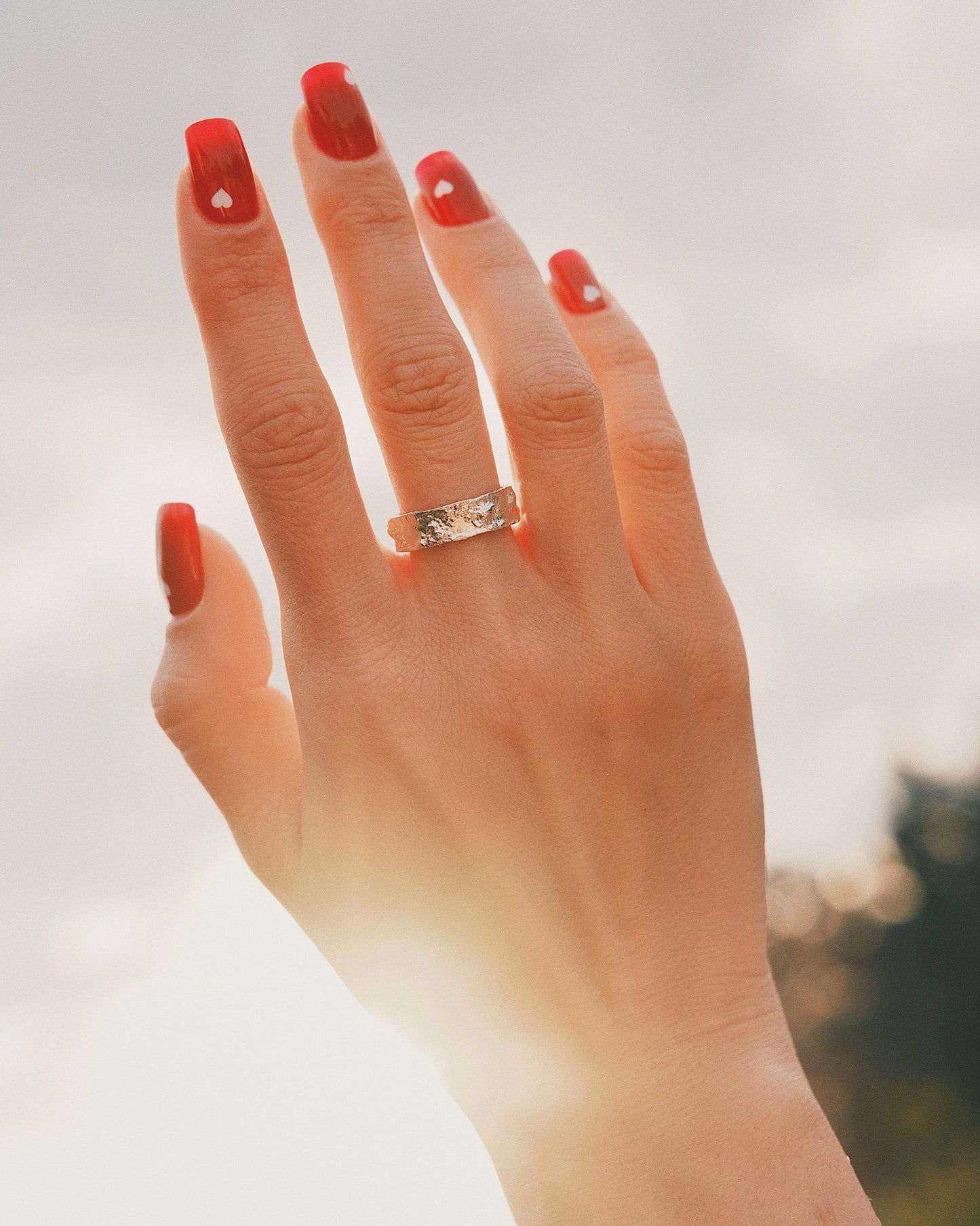 Каблучка Срібна регульована каблучка «Текстура Льоду» - Kashimir.me Taton.shop