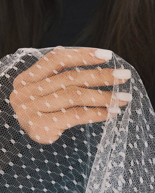 Хустка Фартушок - оверскерт (Mesh Lace Apron) White Крапка - Kashket.me Taton.shop