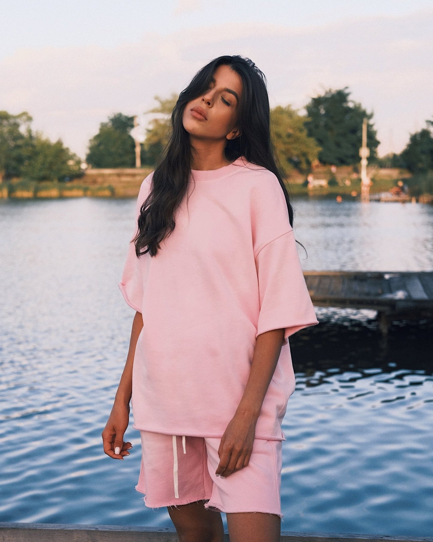 Shorts М'яка Футболка та Шорти з Трьохнитки Футболка Pink S - Tsupkyi (Цупкий) Taton.shop