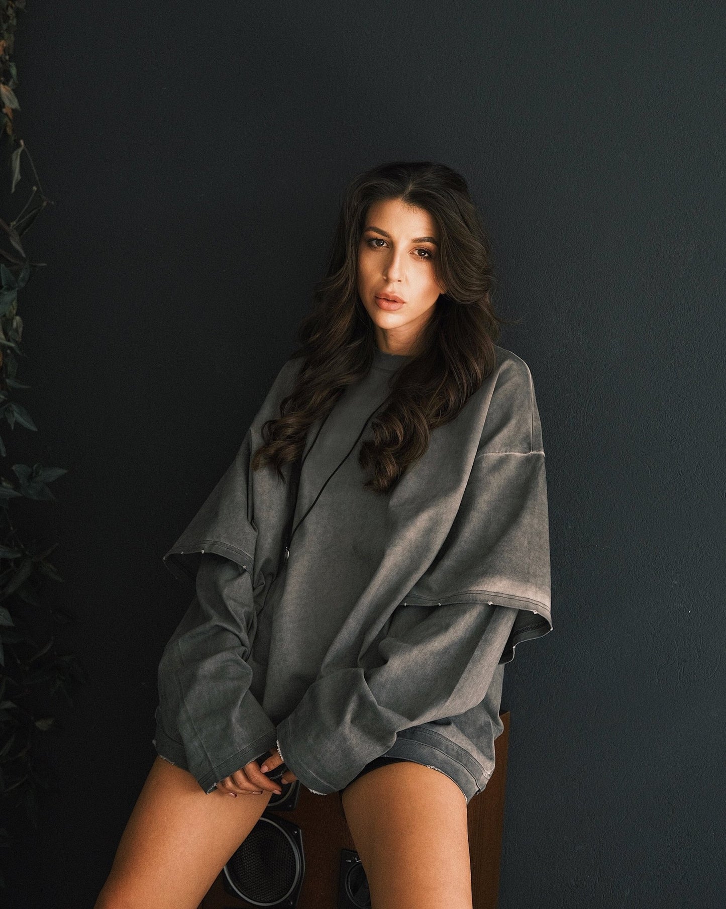 Sweatshirt Оверсайз Лонг с ефектом СТО Ripe Cherry S - Tsupkyi (Цупкий) Taton.shop