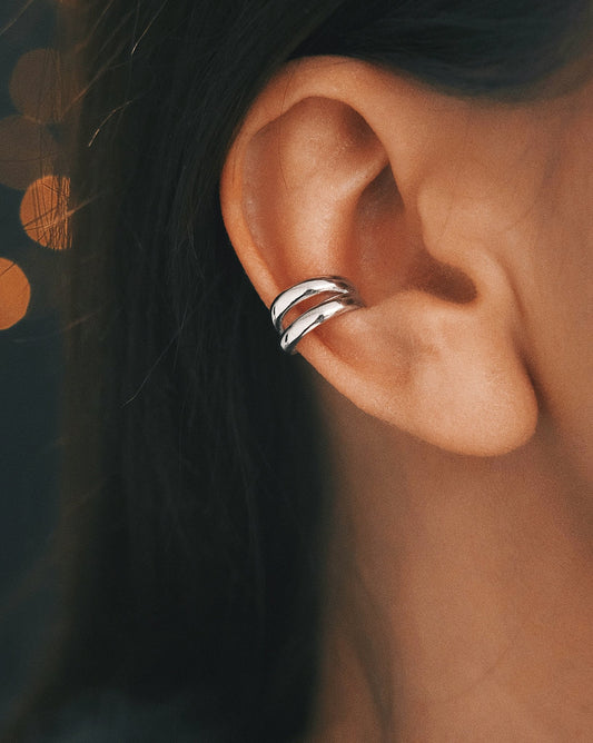 Каф S925 Сережка Каф зі срібла: універсальний дизайн Silver - Kashimir.me Taton.shop