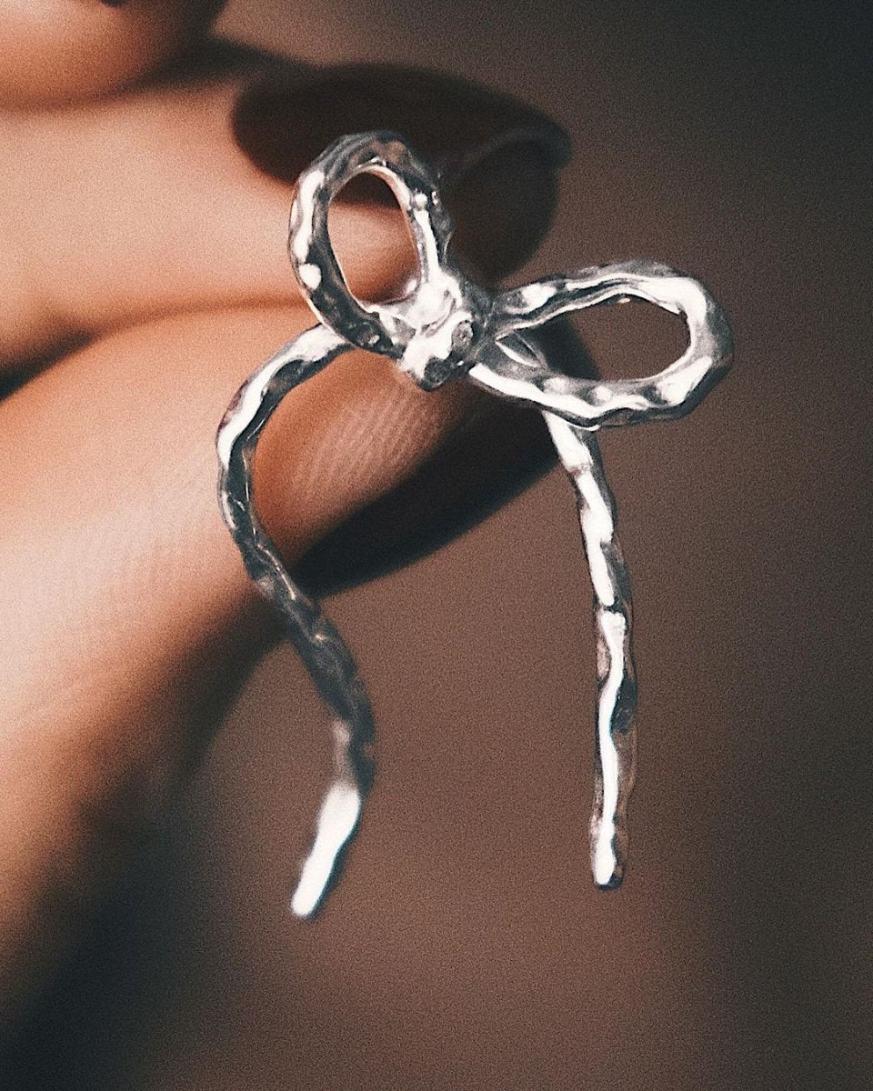 Сережки S925 Срібні Сережки - Бант - Kashimir.me Taton.shop