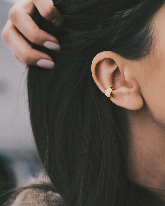 Сережки S925 Срібні Сережки каф - Магнетизм З Позолотою - Kashimir.me Taton.shop