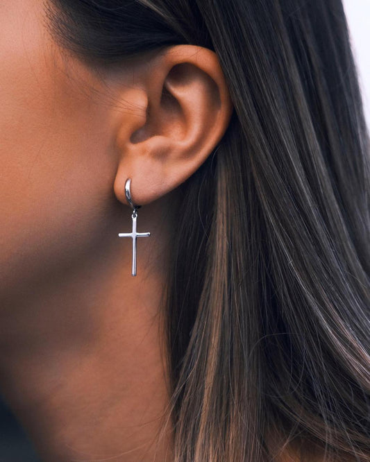 Сережки S925 Срібні Сережки - Хрестики - Kashimir.me Taton.shop