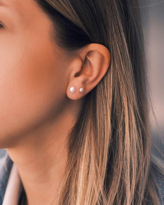 Сережки S925 Срібні Сережки - Перлинки малі 4,5 - Kashimir.me Taton.shop