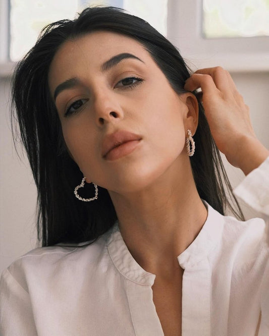 Сережки Сережки Кристалічні Сердечка - Kashimir.me Taton.shop