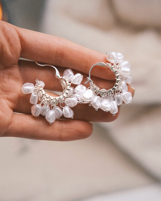 Сережки Преміум Сережки Барокові мрії Silver - Kashimir.me Taton.shop