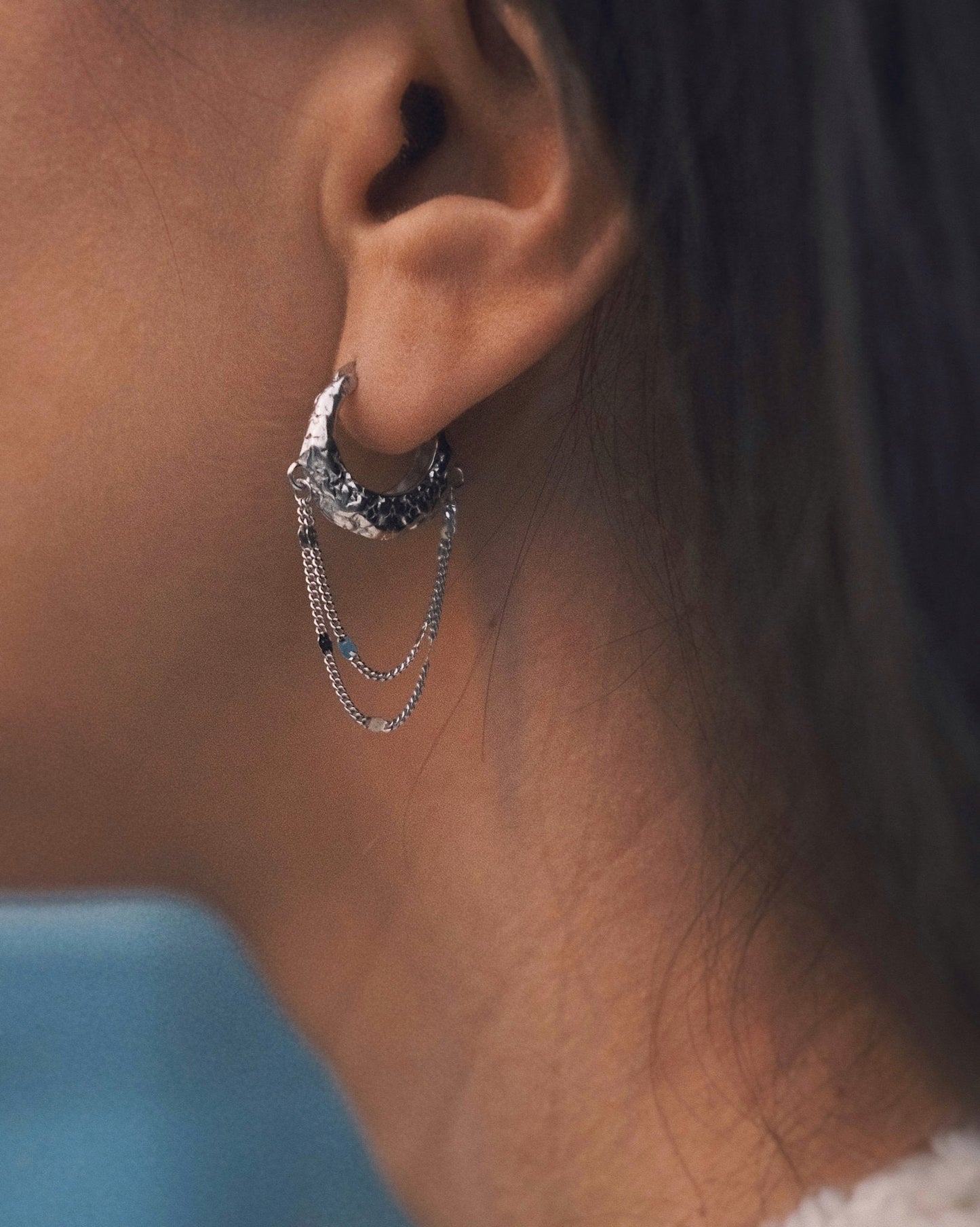 Сережки S925 Одна Луската Срібна Сережка з Англійською Застібкою - Kashimir.me Taton.shop