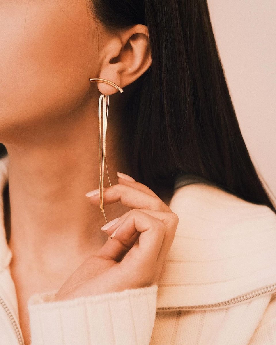 Сережки Сережки Золотиста Арка - Kashimir.me Taton.shop