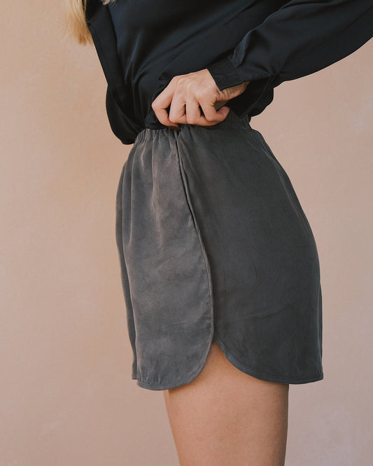 Shorts Преміум - шорти зі шовковистого Beamsilk та Rayon – вибір літа 🌞 Gray S - Tsupkyi (Цупкий) Taton.shop