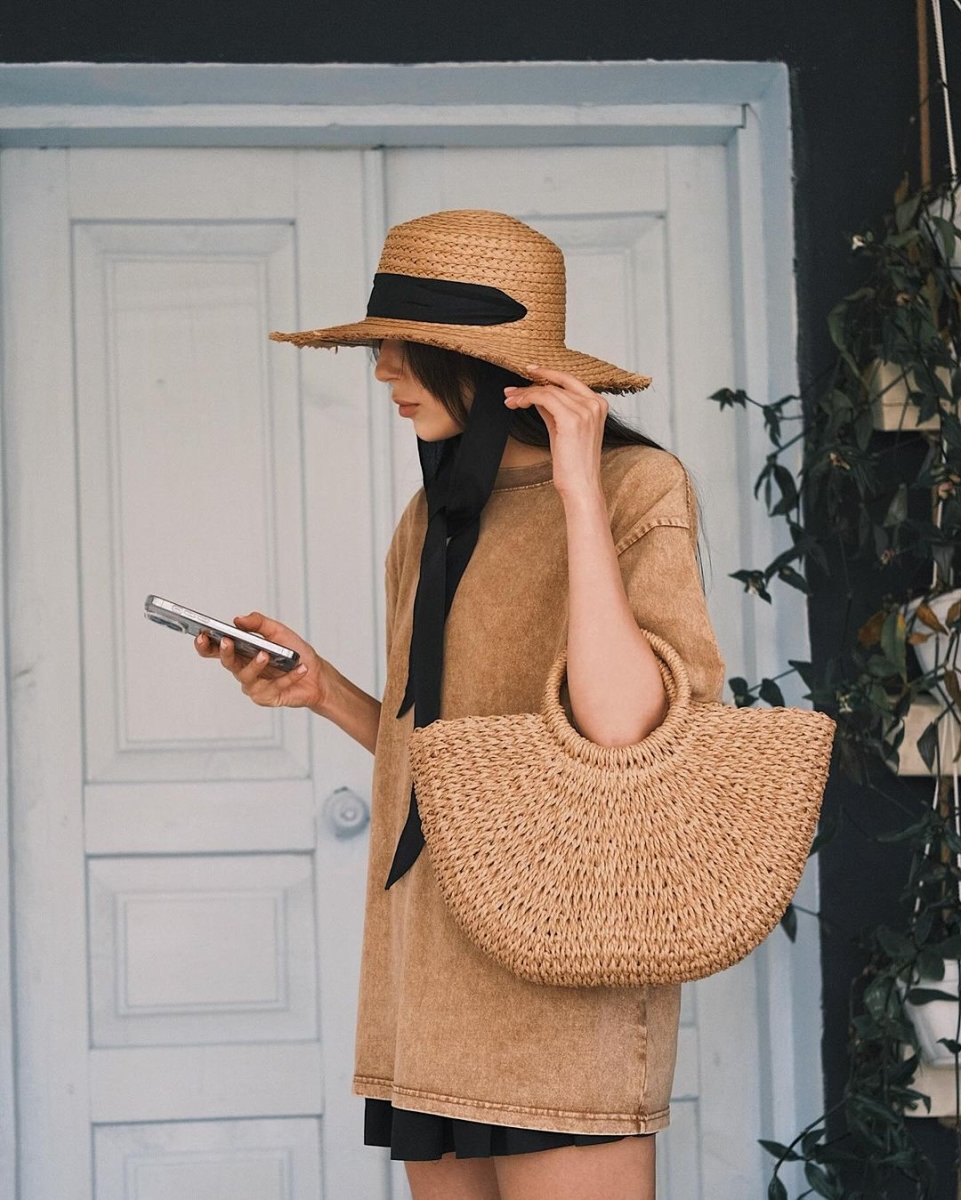 Капелюх Солом'яний Капелюшок з Чорною смужкою - Kashket.me Taton.shop