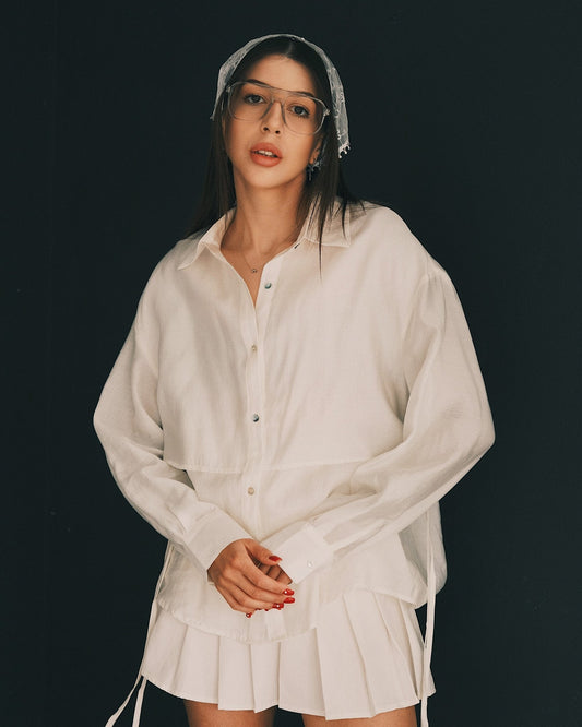 сорочка Лімітована сорочка з преміального ліоцелю White M - Tsupkyi (Цупкий) Taton.shop