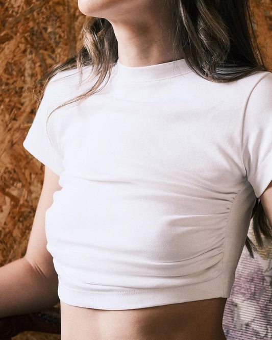 Tops Укорочений топ Tsupkyi S Білий - Tsupkyi (Цупкий) Taton.shop