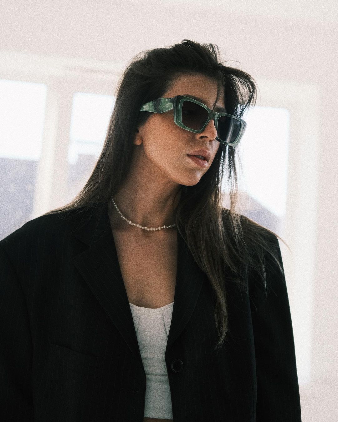 Sunglasses Гранені дужки Розе (Прозорі) - Okuliarnyi Taton.shop