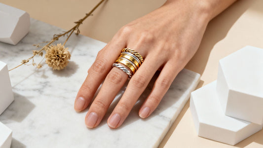 A Guide to Styling Gold Stacking Rings - Taton.shop