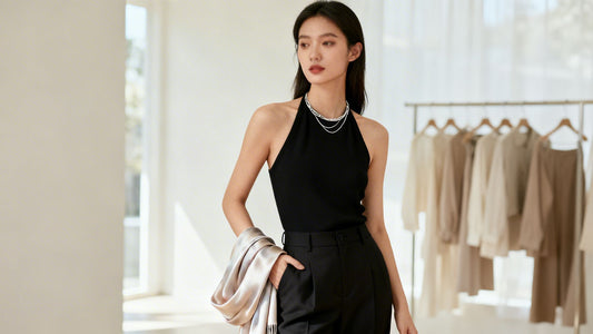 The Modern Guide to the Black Halter Top - Taton.shop