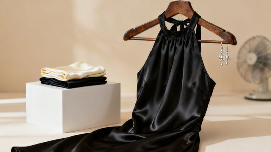 Your Guide to the Black Silk Halter Dress - Taton.shop