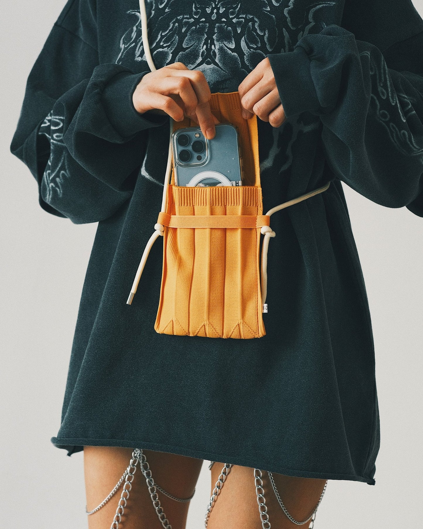 Bags Маленька Вʼязана Сумочка для Мобілки Yellow - Kashket.me Taton.shop