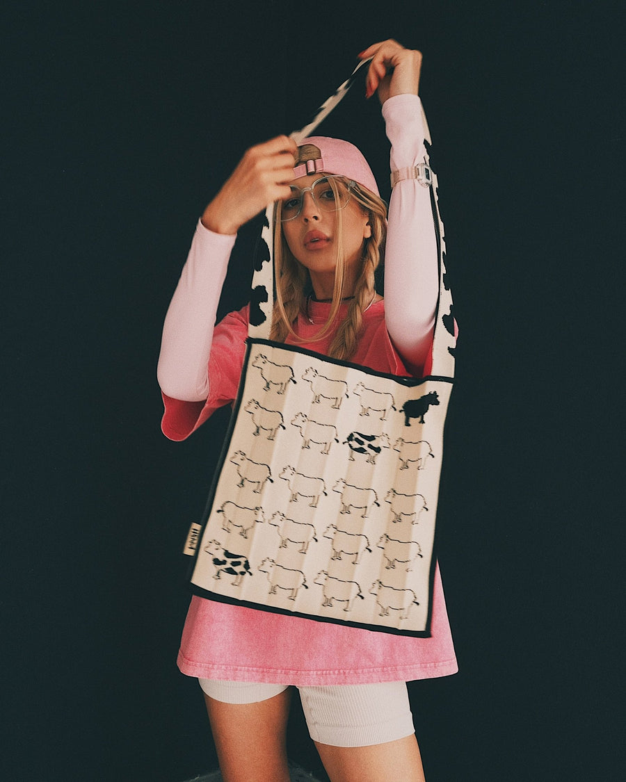 Bags В'язана Сумка Шопер з Коровками - Kashket.me Taton.shop