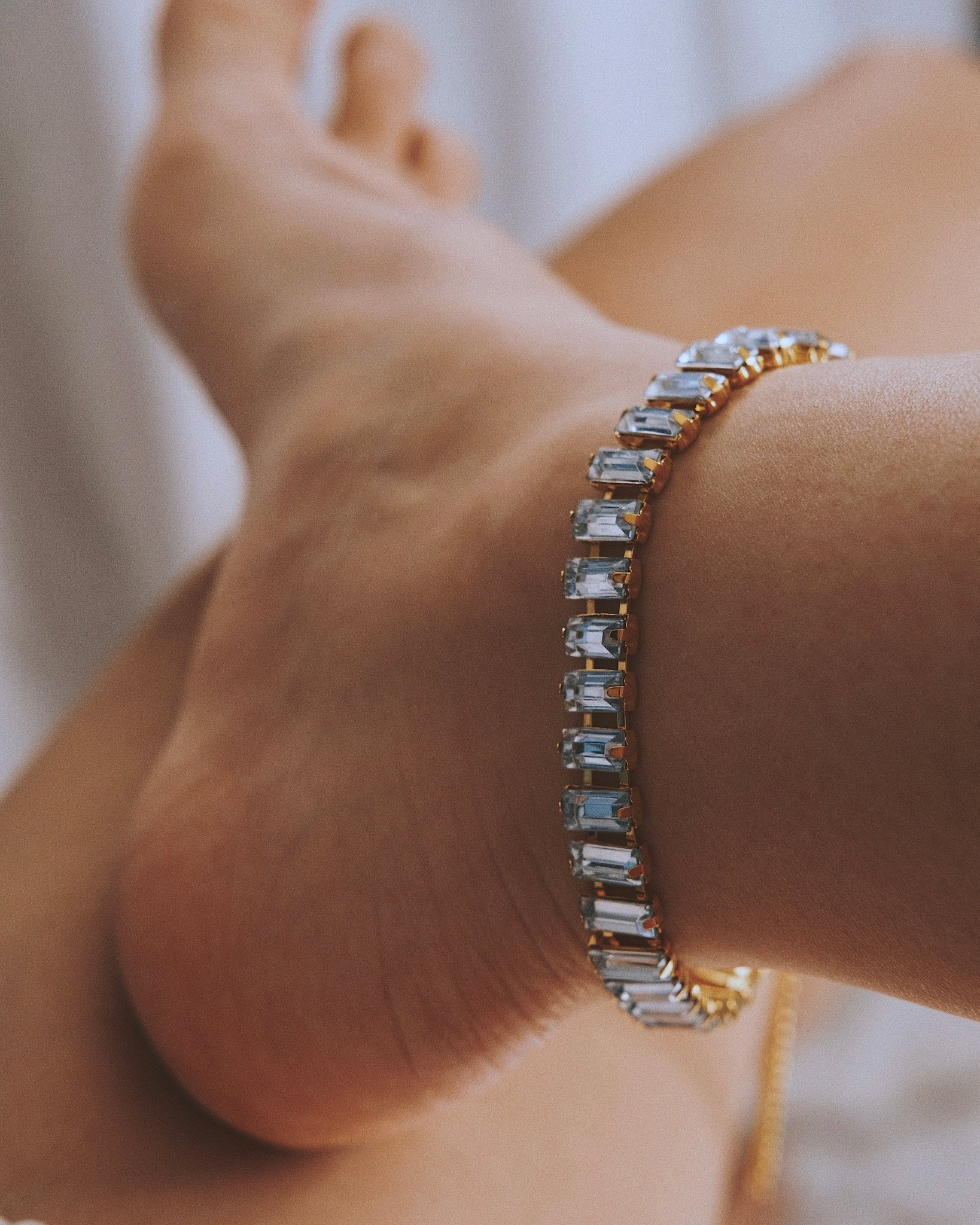 Браслет Браслет на щиколотку з цирконами Silver - Kashimir.me Taton.shop