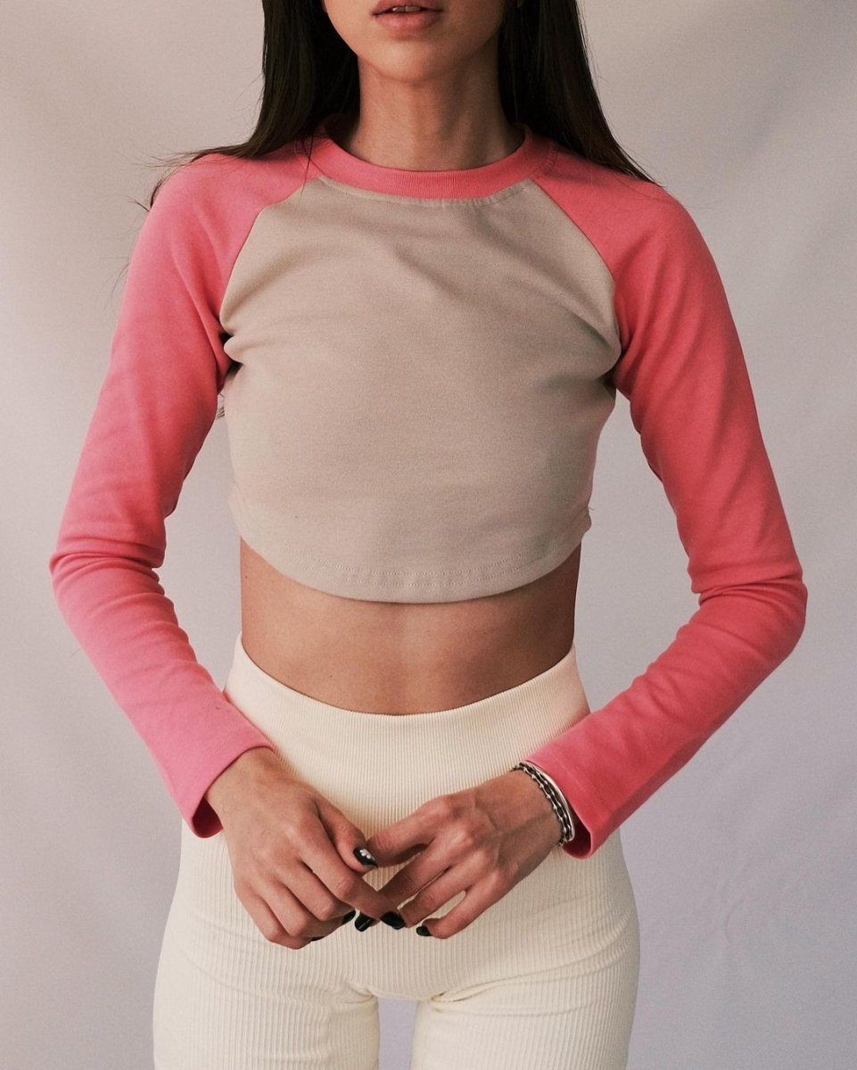 Tops Довгорукавий Crop Top S Рожевий - Tsupkyi (Цупкий) Taton.shop