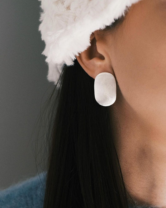 Сережки Елітні овальні сережки з Крижаного металу 🧊 - Kashimir.me Taton.shop