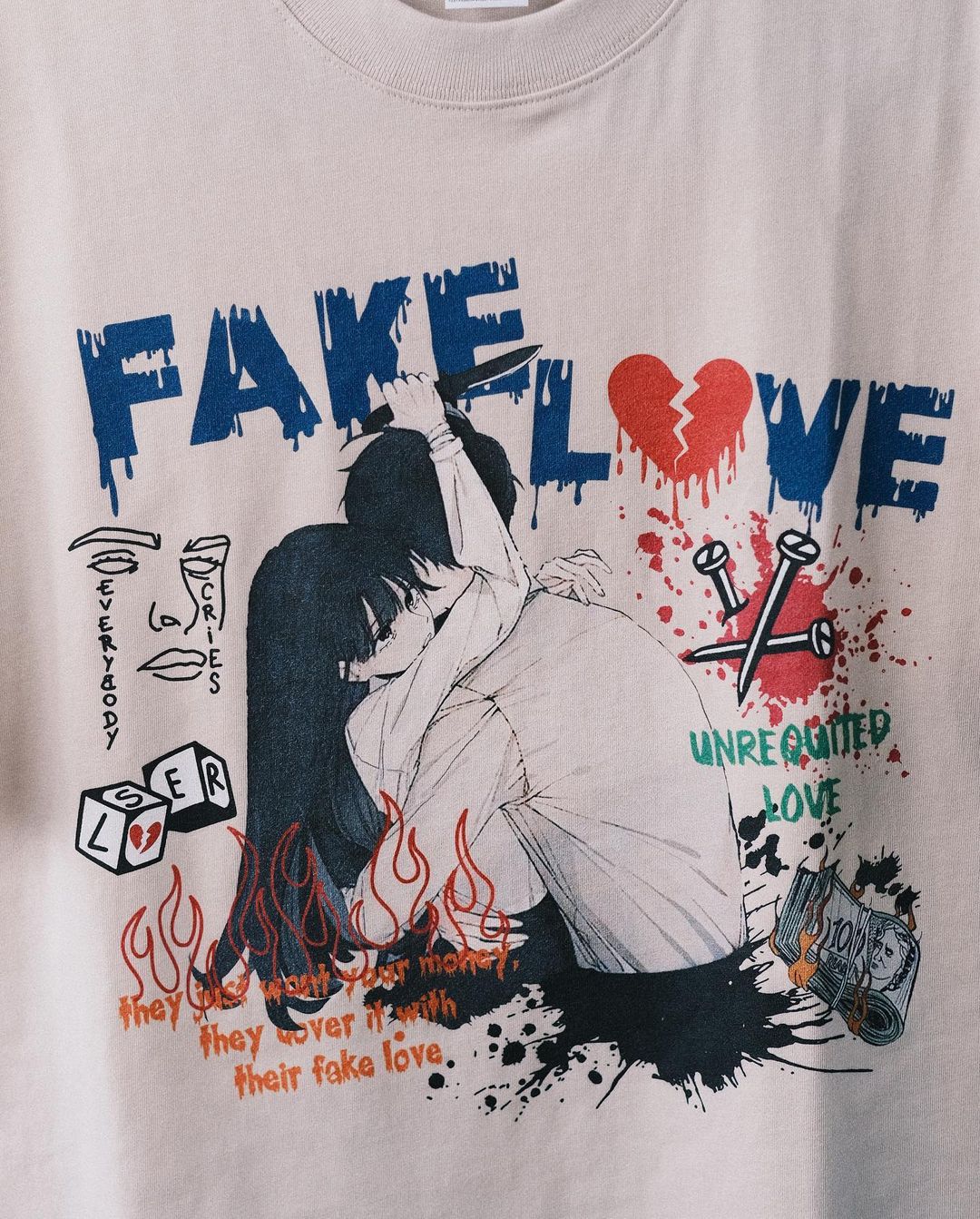 Футболка Fake love ❤️‍🩹 I Tsupkyi (Цупкий) - Tsupkyi (Цупкий) Taton.shop
