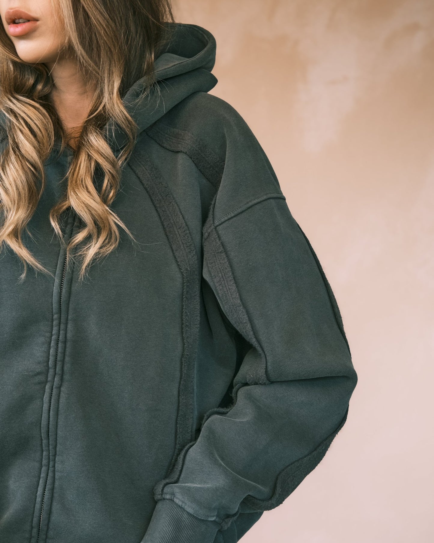 Hoodies Оверсайз Зіп Худі з полосками. Теплий, м'який фліс S - Tsupkyi (Цупкий) Taton.shop