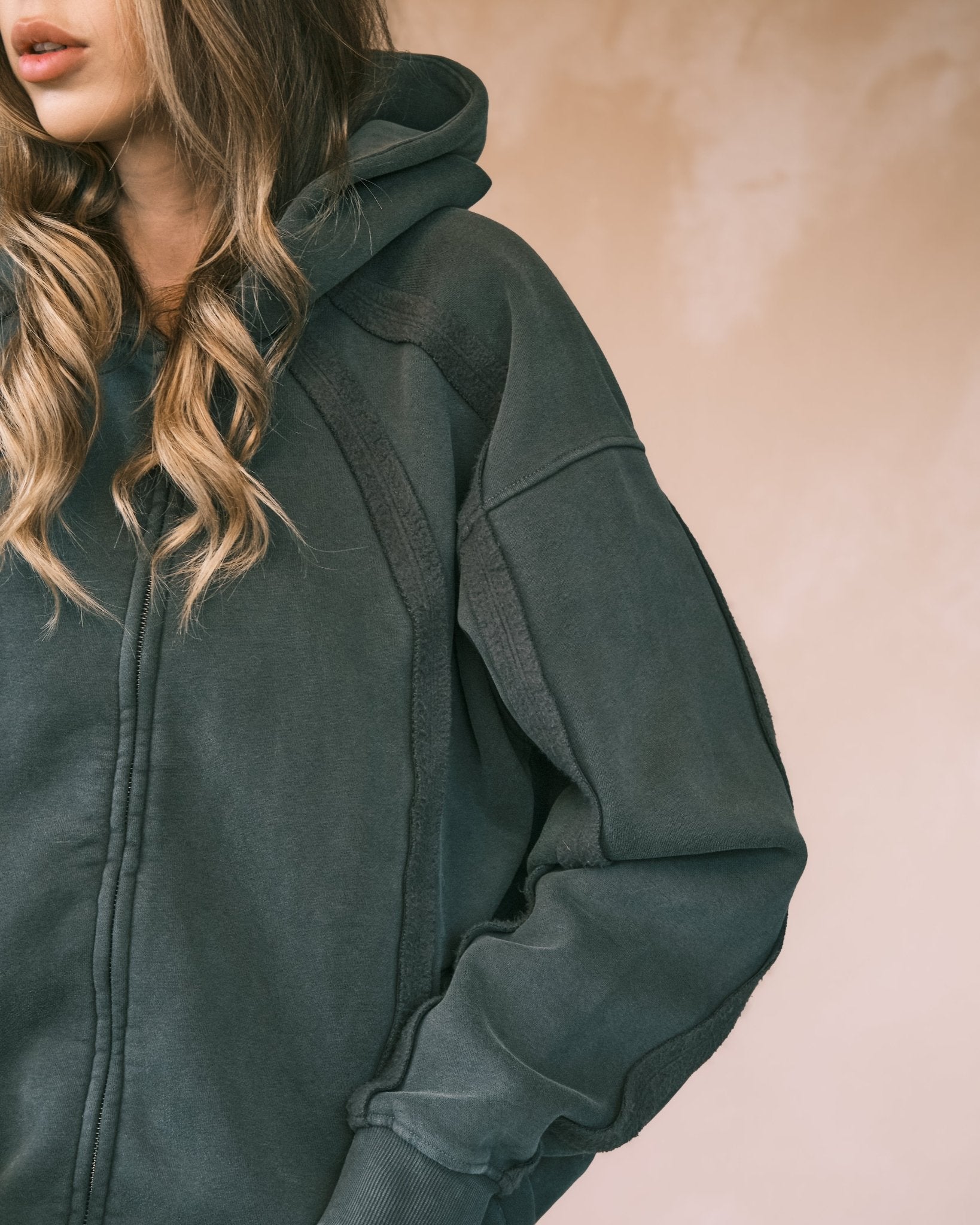 Hoodies Оверсайз Зіп Худі з полосками. Теплий, м'який фліс S - Tsupkyi (Цупкий) Taton.shop