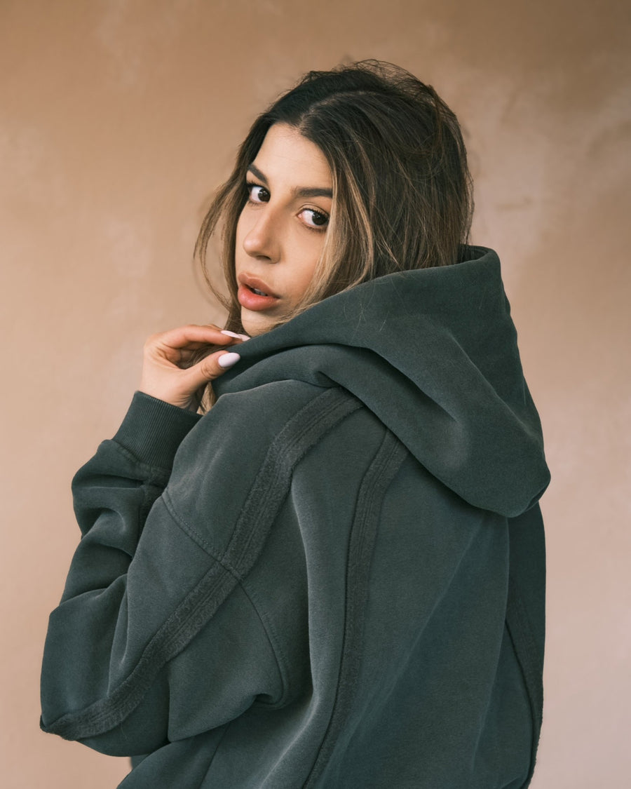 Hoodies Оверсайз Зіп Худі з полосками. Теплий, м'який фліс S - Tsupkyi (Цупкий) Taton.shop
