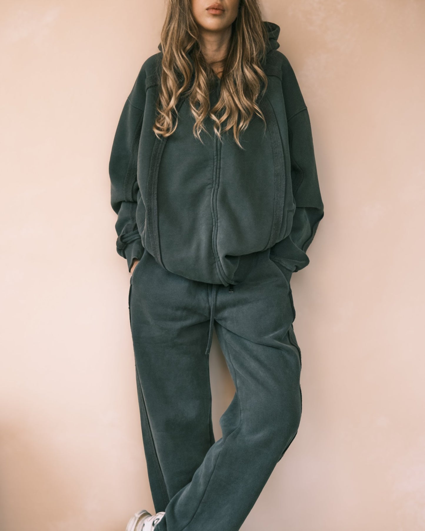 Hoodies Оверсайз Зіп Худі з полосками. Теплий, м'який фліс S - Tsupkyi (Цупкий) Taton.shop