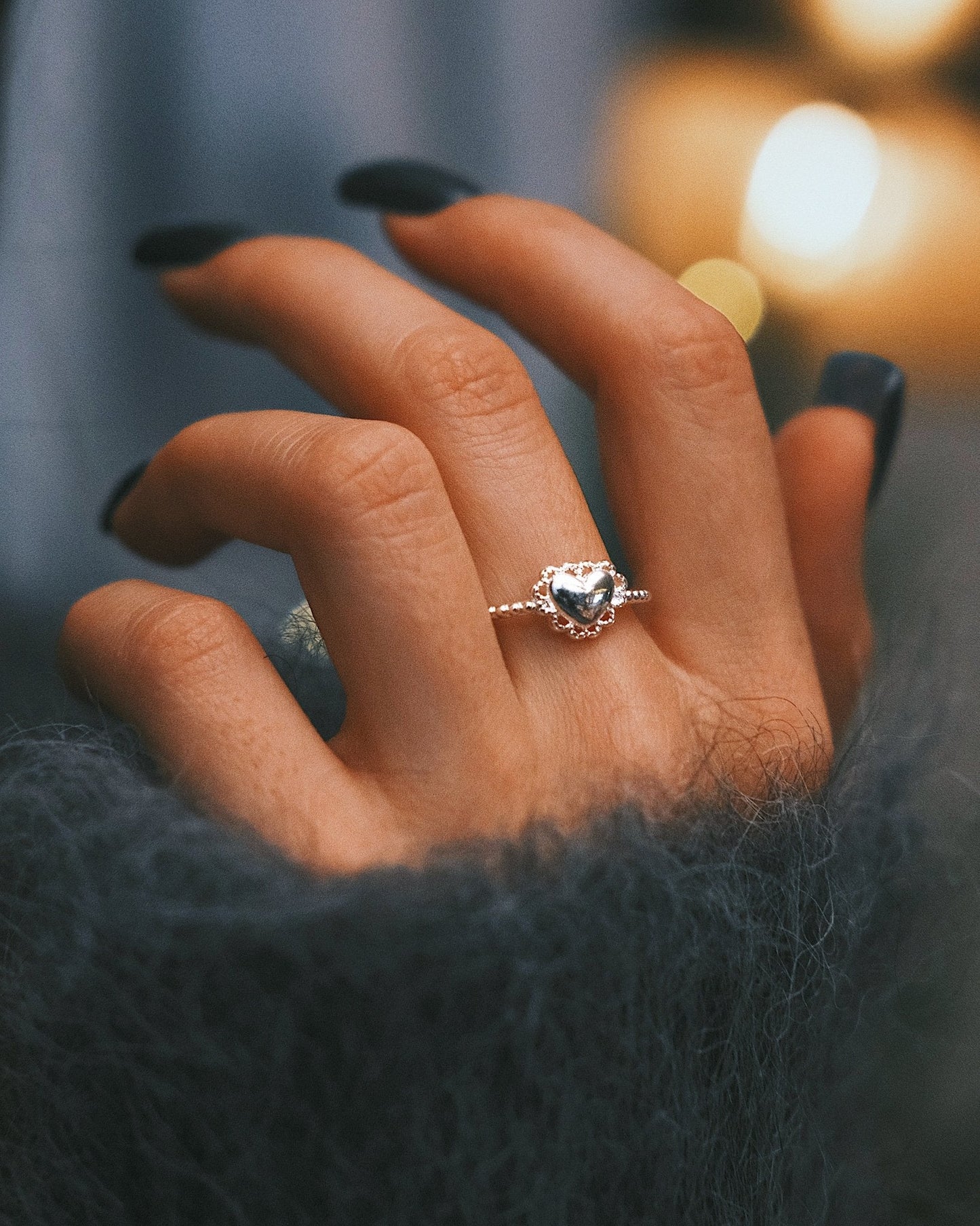 Каблучка Посріблені мереживні кільця Ніжність та Романтика Романтика - Kashimir.me Taton.shop