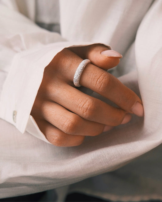 Каблучка S925 Срібна Каблучка - Іній - Kashimir.me Taton.shop