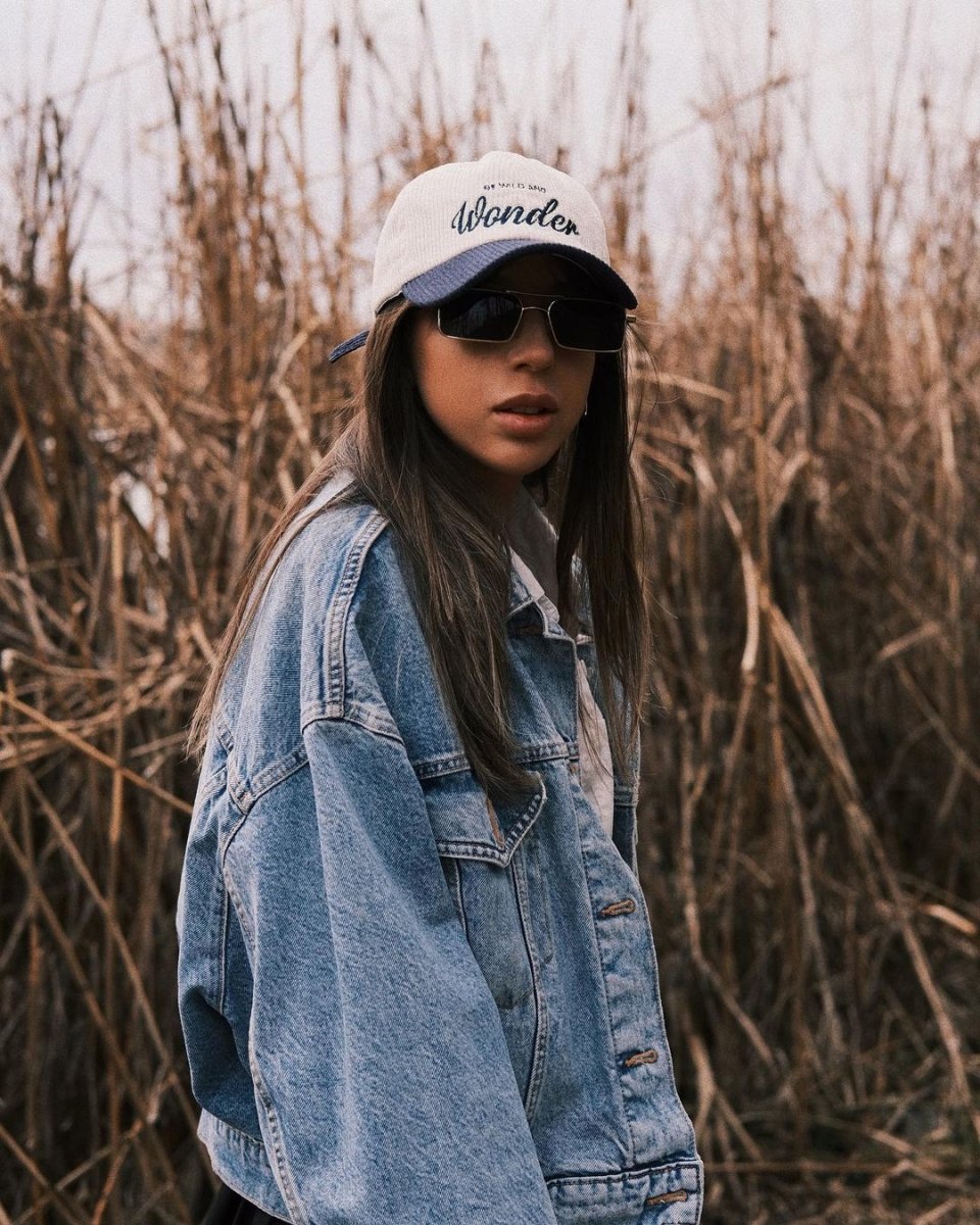 cap Кепка в стилі олдфешн «be wild and Wonder» 🧢 Темно Синчата - Kashket.me Taton.shop