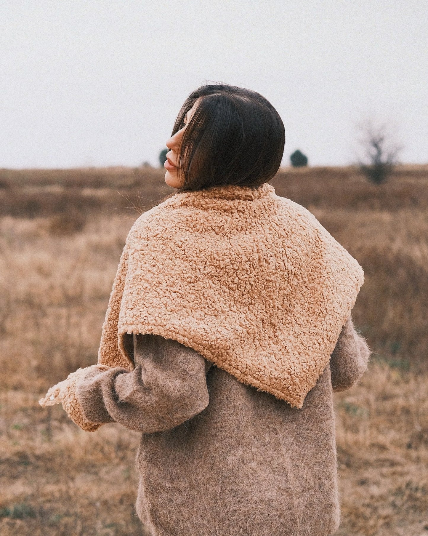 Хуска Тепла Зимня Косинка під Барашку Black - Kashket.me Taton.shop