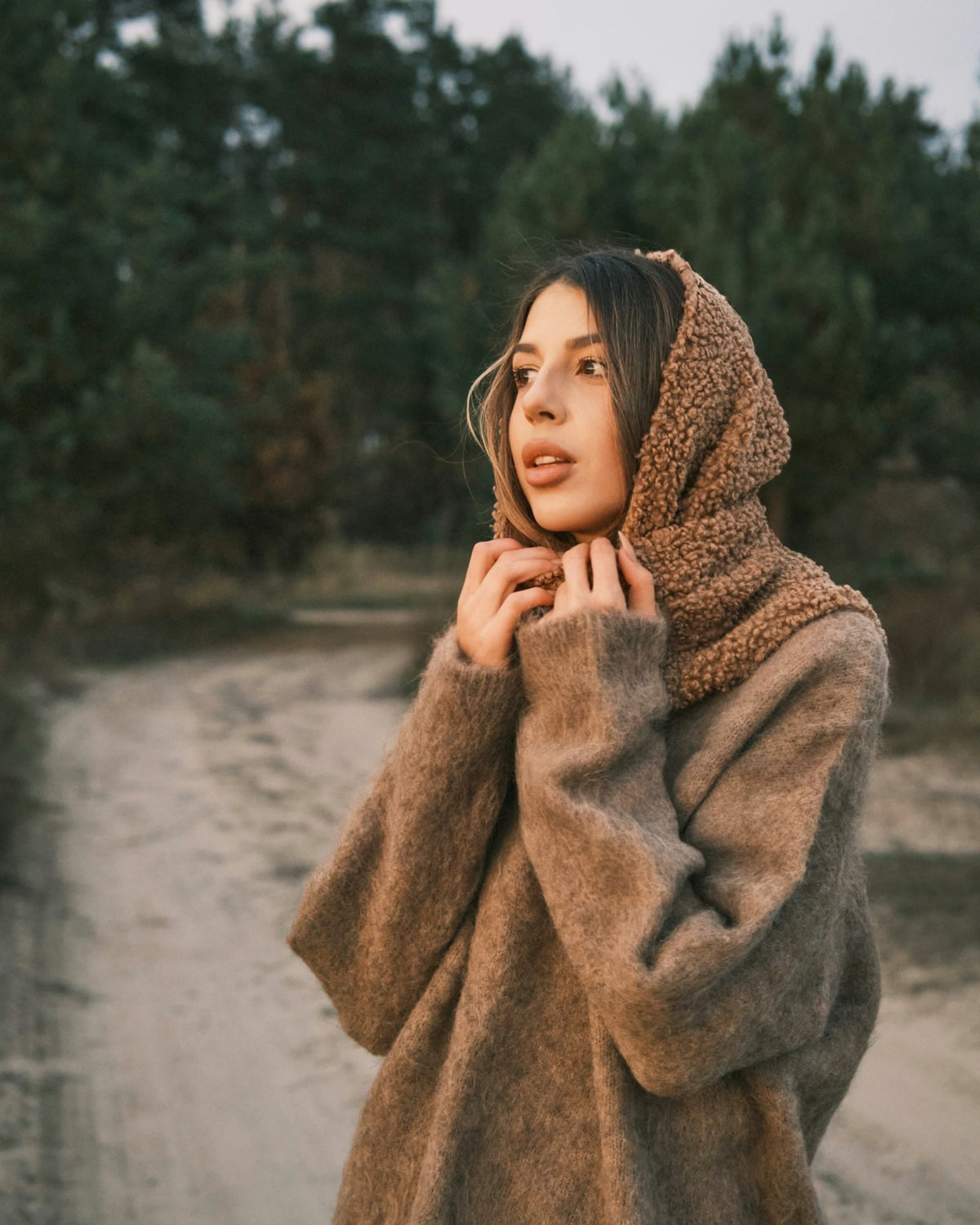 Хуска Тепла Зимня Косинка під Барашку Black - Kashket.me Taton.shop