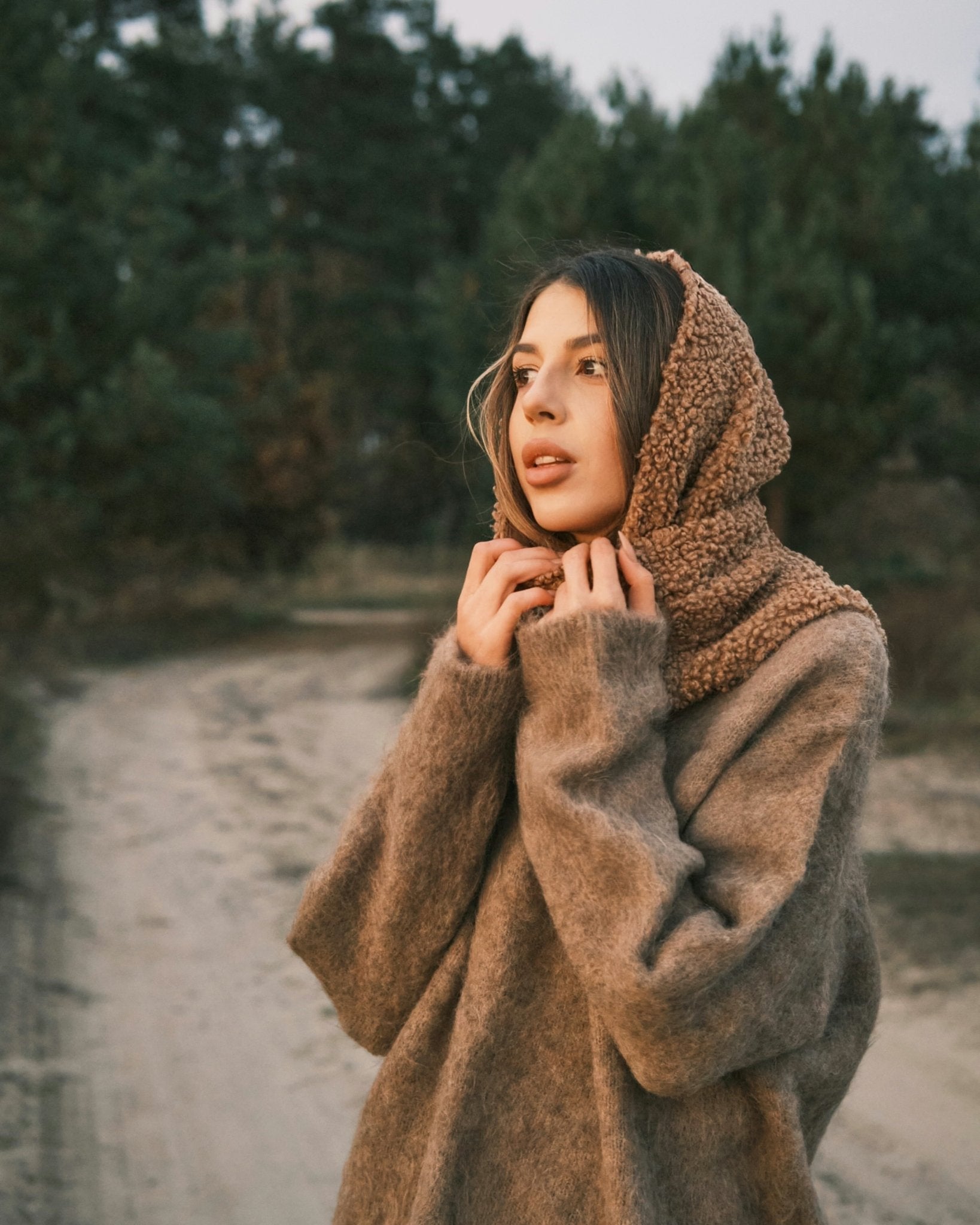 Хуска Тепла Зимня Косинка під Барашку Black - Kashket.me Taton.shop