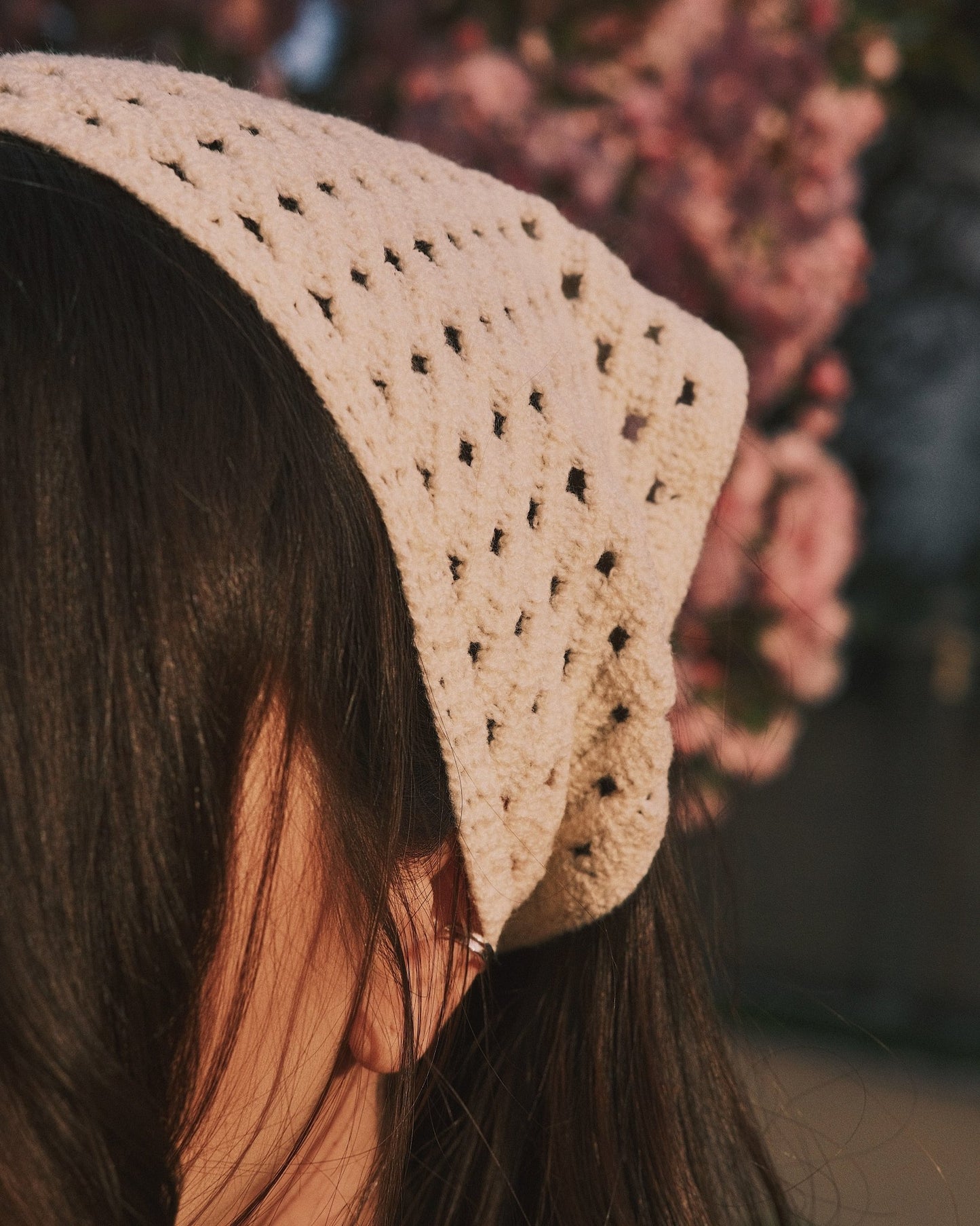 Хустка Бежева вʼязана косинка 🌞 - Kashket.me Taton.shop