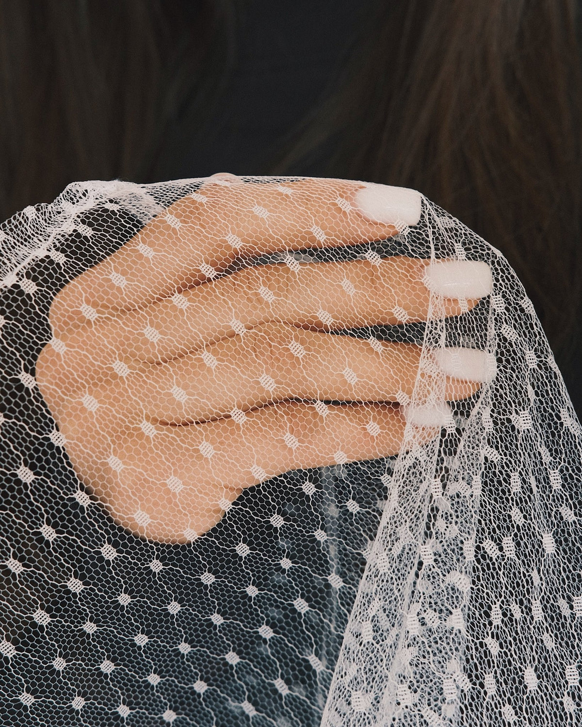 Хустка Фартушок - оверскерт (Mesh Lace Apron) White Крапка - Kashket.me Taton.shop