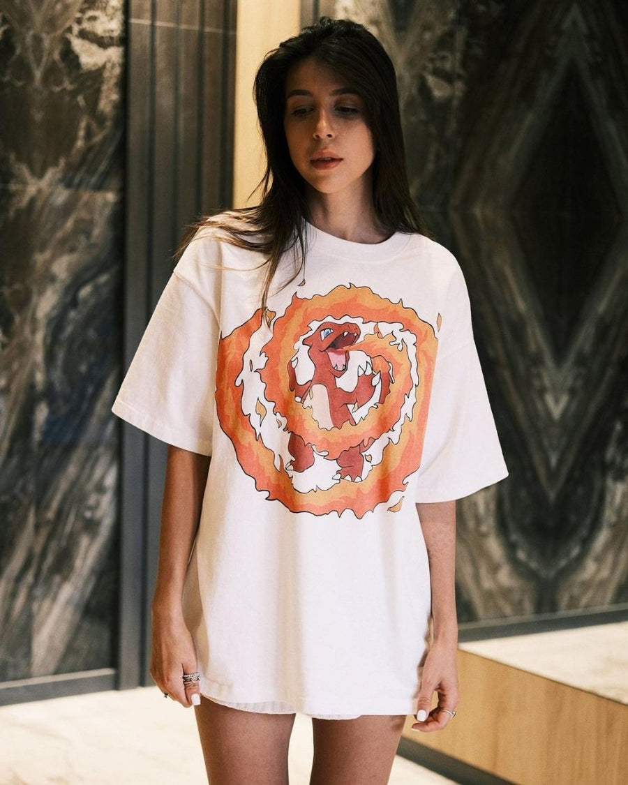 T-shirt Оверсайз футболка «Чермандер» M Біла - Tsupkyi (Цупкий) Taton.shop