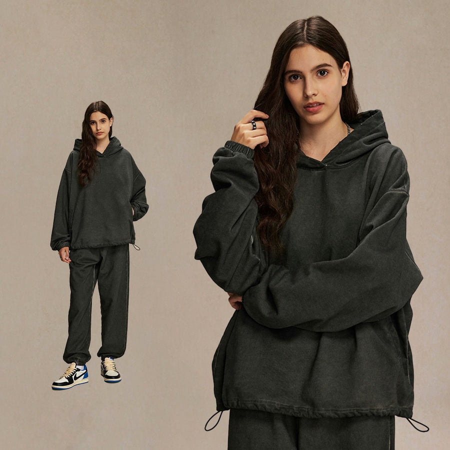 Hoodies Оверсайз Худі з ефектом СТО Gray S - Tsupkyi (Цупкий) Taton.shop