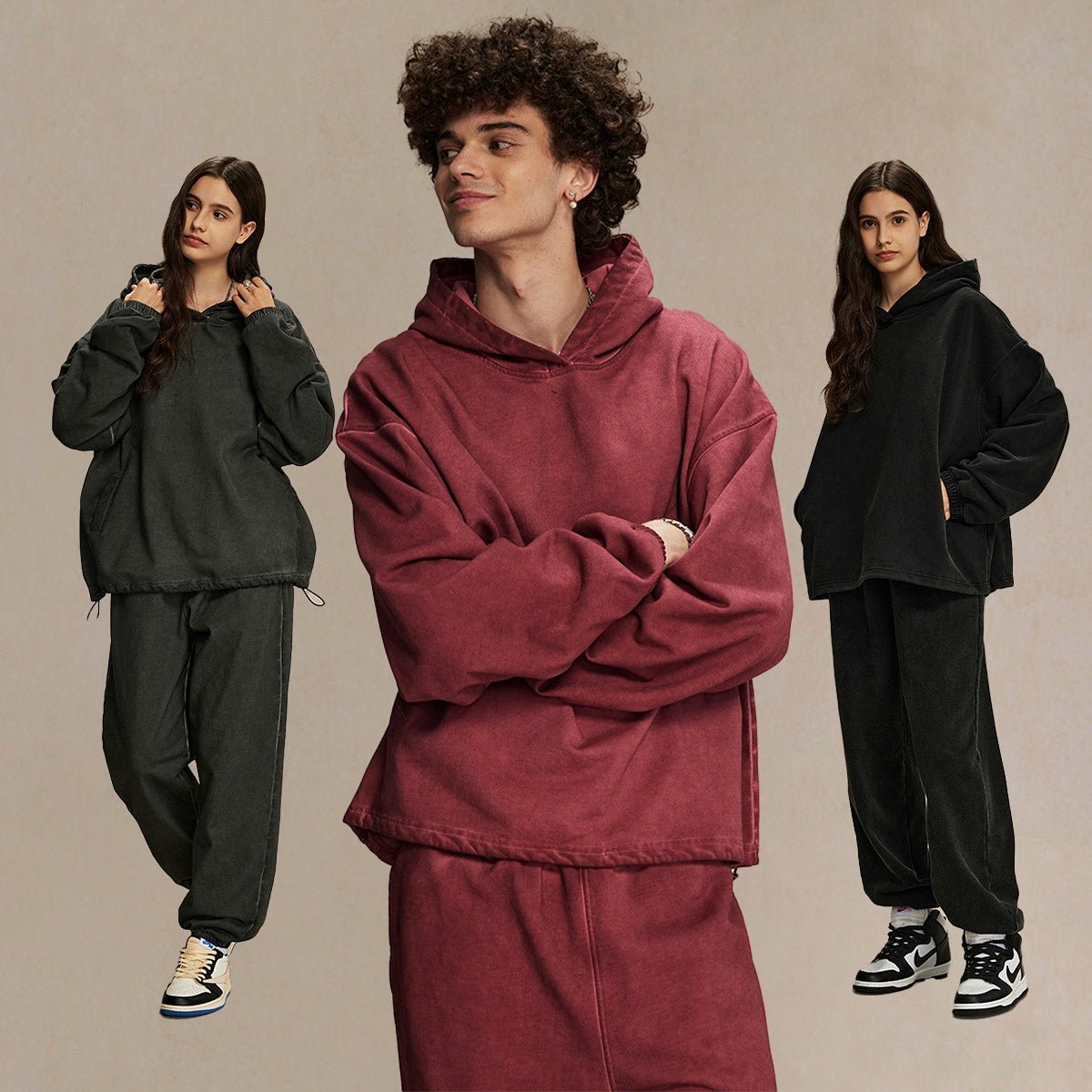 Hoodies Оверсайз Худі з ефектом СТО Ripe Cherry S - Tsupkyi (Цупкий) Taton.shop