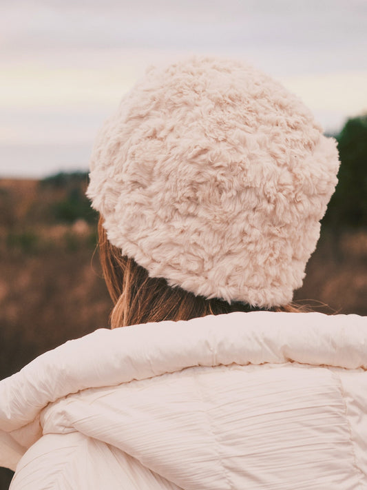 Панама Ніжна тепла Панама зі штучного хутра Beige - Kashket.me Taton.shop