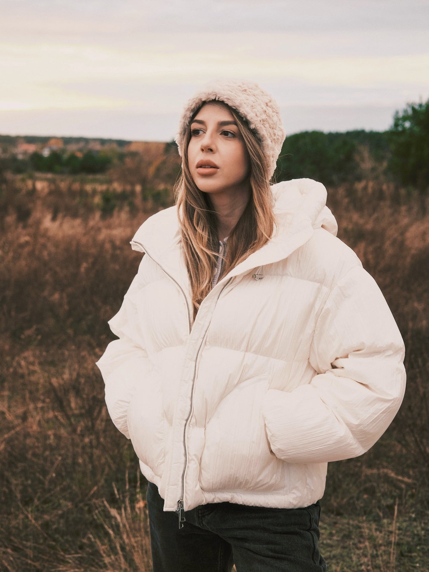 Панама Ніжна тепла Панама зі штучного хутра Black - Kashket.me Taton.shop