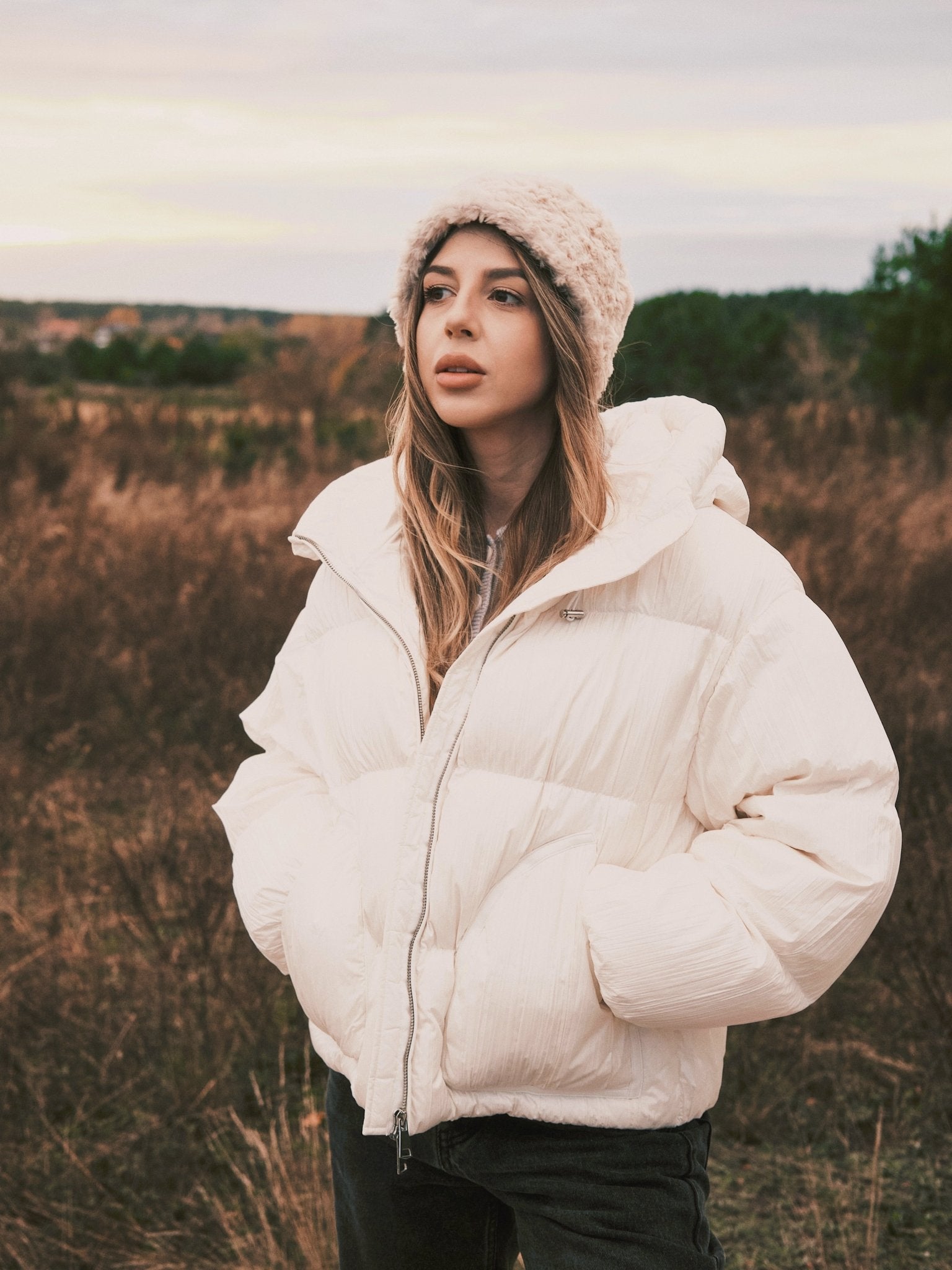 Панама Ніжна тепла Панама зі штучного хутра Black - Kashket.me Taton.shop