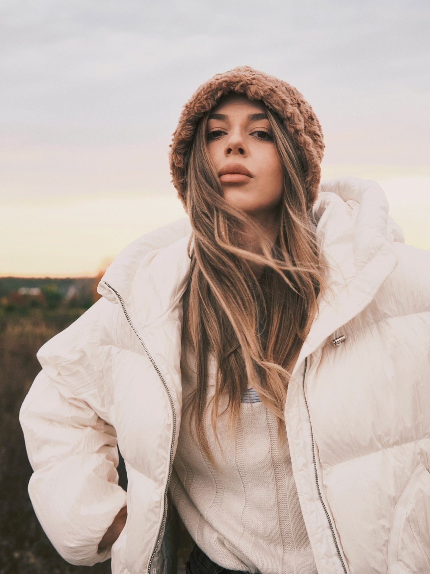 Панама Ніжна тепла Панама зі штучного хутра Black - Kashket.me Taton.shop