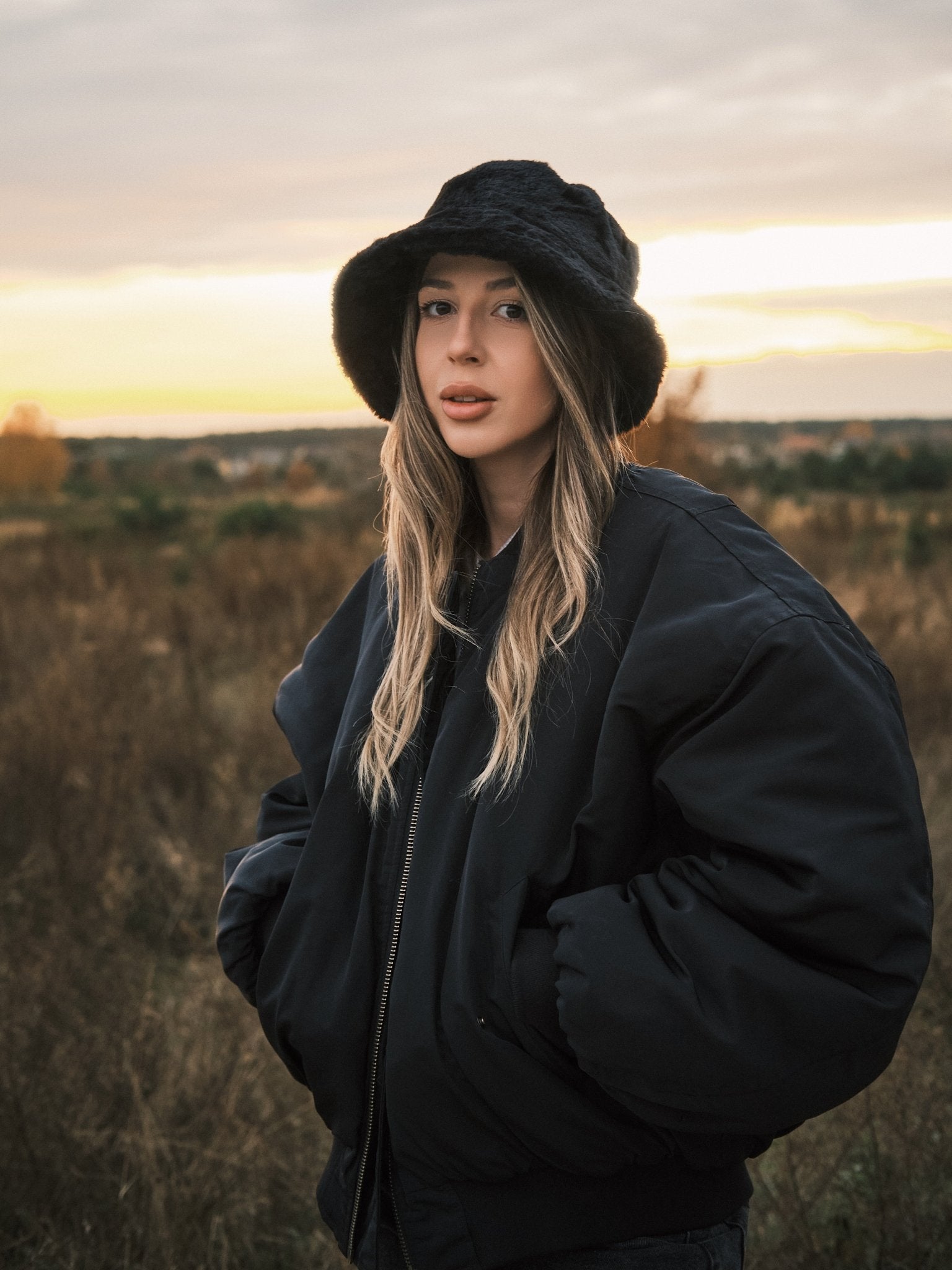 Панама Панама з еко - хутра Teddy Bucket Beige - Kashket.me Taton.shop